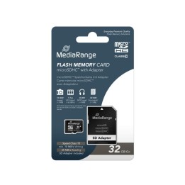 Memory Card Micro SDHC MediaRange 32GB Class 10 + SD Adapter MR959