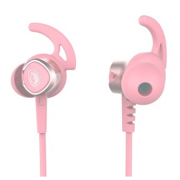 Sades Wings 20 In Ear Gaming Headset με σύνδεση 3.5mm Ροζ