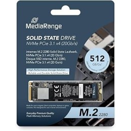 MediaRange Internal M.2 2280 solid state drive, NVMe PCIe 3.1 x4 20 Gb/s, 512GB, black (MR1032)
