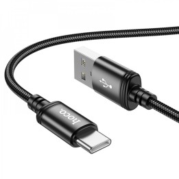 Hoco X89 Braided USB 2.0 Cable USB-C male - USB-A Μαύρο 1m