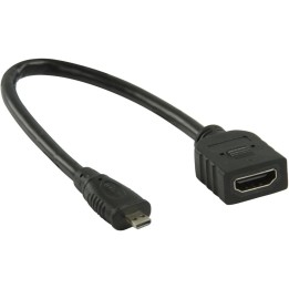 VALUELINE Micro HDMI male to HDMI female Adapter 20cm VLVP 34790 B02