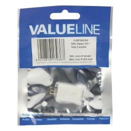 Αντάπτορας Adapter MHL USB micro Β 11pin αρσ - micro Β θηλ  VLMP39020W της VALUELINE