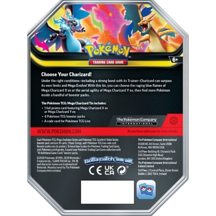 Pokemon TCG: Mega Charizard Y Ex Tin