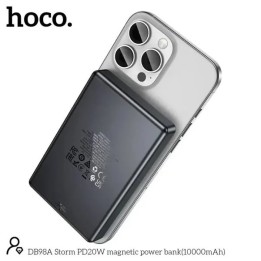 Hoco DB98A MagSafe Power Bank 10000mAh 20W με Θύρα USB-A και Θύρα USB-C Μαύρο