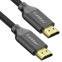 Earldom HDMI 1.4 Braided Cable HDMI male - HDMI male 5m Μαύρο(18386)