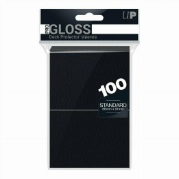 Προστατευτικά καρτών Ultra Pro - PRO-Gloss Standard Size, Black (100 τεμ.)66mm x 91mm (REM82691)