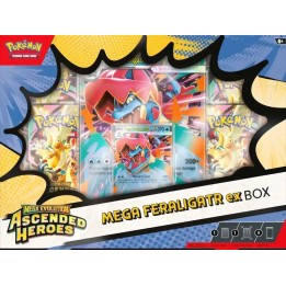 Pokemon Mega Feraligatr Ex Mega Evolution: Ascended Heroes Booster Box Mega Feraligatr EX Box (EN)