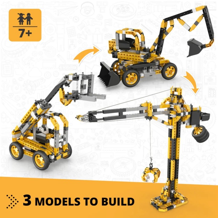 Engino Σετ Μηχανημάτων Ψηλού Γερανού Creative Builder Εκπαιδευτικά Παιχνίδια Μηχανικής για Παιδιά Ηλικίας 6+