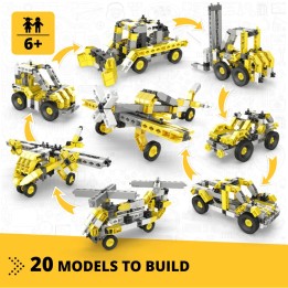 Engino Creative Builder: Σετ 20 Πολυμοντέλων - Παιχνίδια Κατασκευής STEM για Παιδιά Ηλικίας 6+ (20 Μοντέλα για Κατασκευή)
