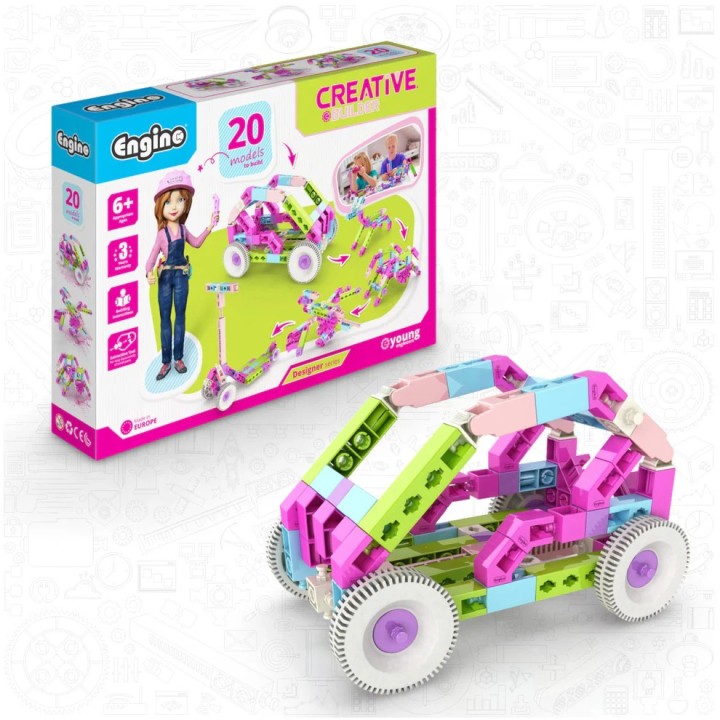 Engino Creative Builder: Σετ 20 Σχεδιαστών Μοντέλων - Παιχνίδια Κατασκευής STEM για Παιδιά Ηλικίας 6+ (20 Μοντέλα για Κατασκευή)