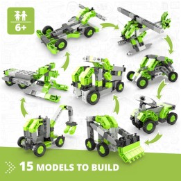 Engino Creative Builder: Σετ 15 Πολυμοντέλων - Παιχνίδια Μηχανικής STEM για Παιδιά Ηλικίας 6+ (15 Μοντέλα για Κατασκευή)