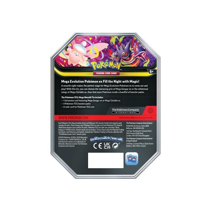 Pokemon TCG: Mega Moonlit Tin - Mega Gengar