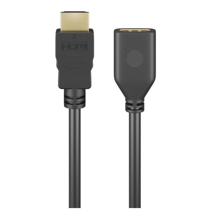 GOOBAY καλώδιο προέκτασης HDMI 61309 Ethernet, 4K/60Hz 18Gbps, 2m, μαύρο