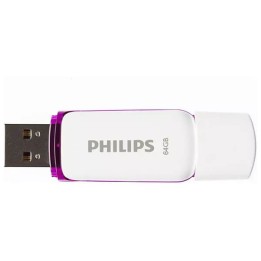 Philips Snow 64GB USB 2.0 Stick Μωβ (FM64FD70B/00) (PHIFM64FD70B-00)