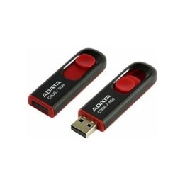 Adata C008 64GB USB flash drive USB Type-A 2.0 Black Red (AC008-64G-RKD) (ADAAC008-64G-RKD)