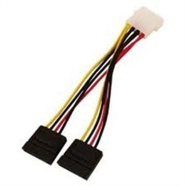 Καλώδιο Cable 2xSata 15pin to 5,25 4pin male 0,15M Bulk Logilink CS0007