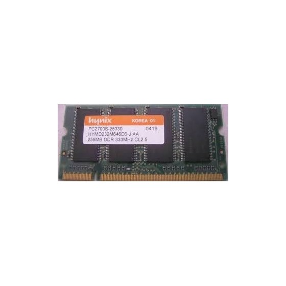Hynix PC2700S-25330 256MB DDR 333MHZ CL2.5 Memory Module for Laptop μνήμη DDR I 256MB/333HZ Μεταχειρισμένη 