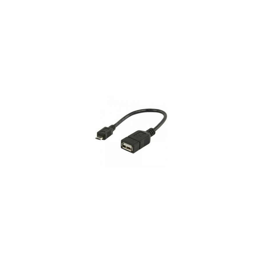 Καλώδιο OTG - USB 2.0 θηλ - USB micro B VLMP 60515B0.20