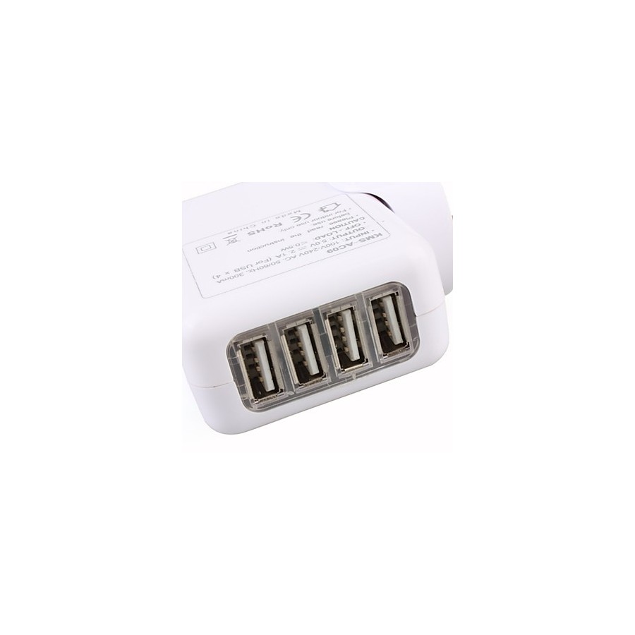 KMS-AC09 Universal AC Adapter for iPad/iPad 2/iPhone/Tablet/Κινητά φορτιστής ρεύματος με 4 usb
