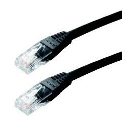 Καλώδιο δικτύου UTP MediaRange CAT-6 2xRJ45 STRD. 10 μέτρα Μαύρο