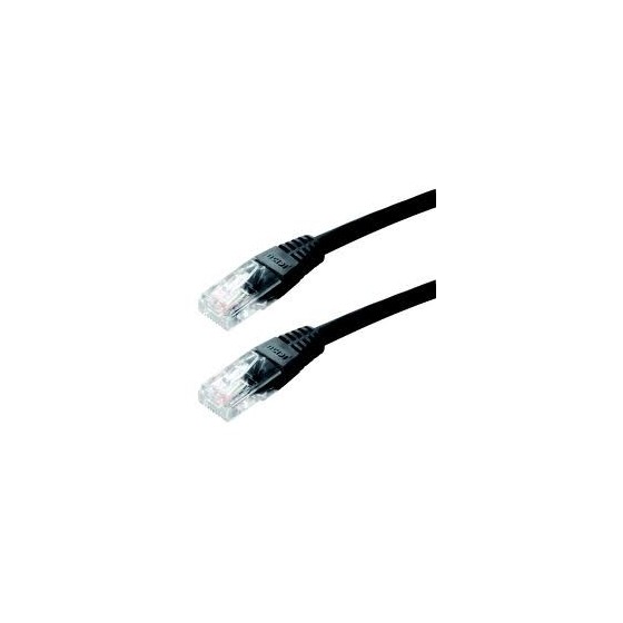 Καλώδιο δικτύου UTP MediaRange CAT-6 2xRJ45 STRD. 10 μέτρα Μαύρο