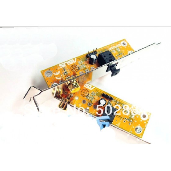ASUS SPDIF OUT Optical and RCA Out Plate Cable Bracket Coaxial digital audio output for Gigabyte ASUS MIS Foxconn Motherboard
