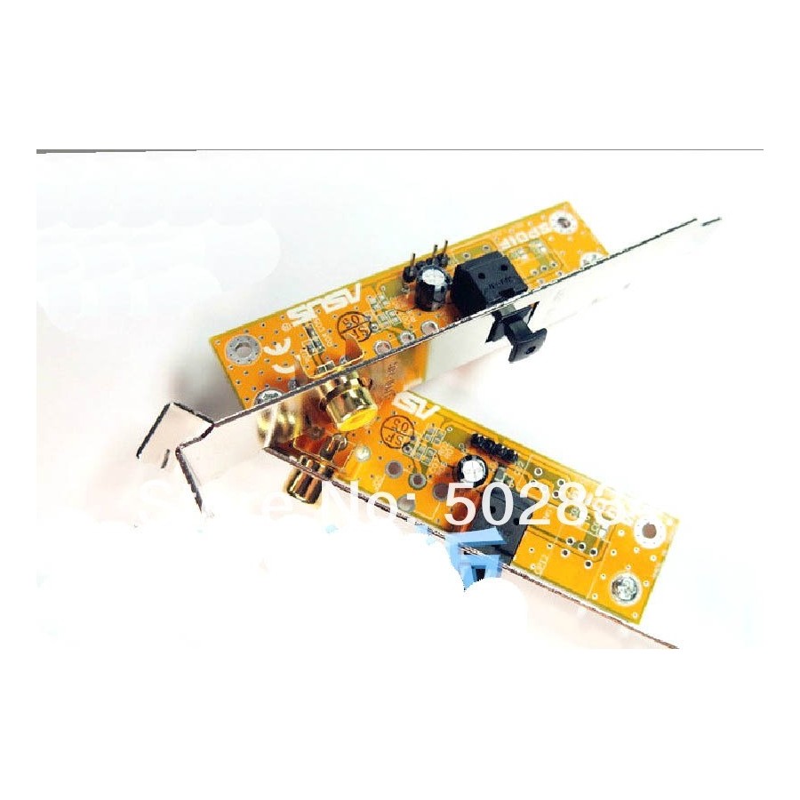 ASUS SPDIF OUT Optical and RCA Out Plate Cable Bracket Coaxial digital audio output for Gigabyte ASUS MIS Foxconn Motherboard