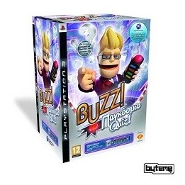 Sony Buzz Παγκόσμιο Quiz Greek Edition & Wireless Buzzers - PlayStation 3 (PS3)Πακέτο παιχνίδι BUZZ