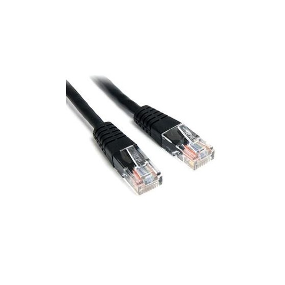 Καλώδιο δικτύου UTP VCOM Cat5e 1 μέτρο Μαύρο χρώμα