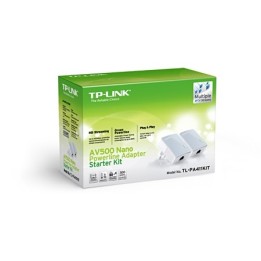 TP-LINK PA411KIT AV500 Mini Powerline Ethernet Adapter Kit,500Mbps Fast Ethernet, μεταφοράς δεδομένων έως και 500Mbps(2τμ)