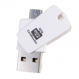 Mini 2-in-1 Micro USB OTG Adapter SD TF Card Reader  προσαρμογέα για να μεταφέρετε αρχεία μεταξύ του smartphone-tablet στο PC