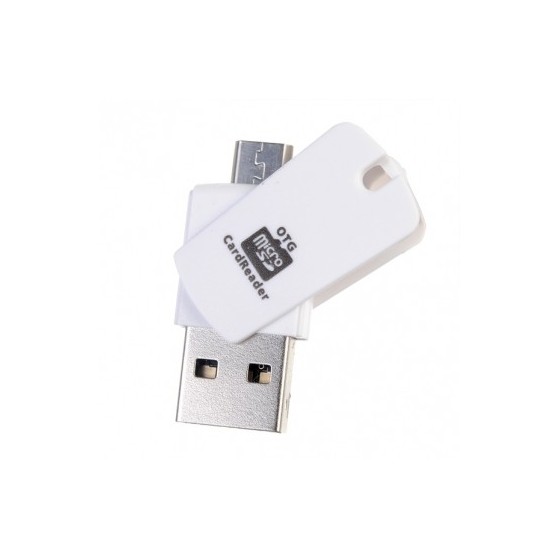 Mini 2-in-1 Micro USB OTG Adapter SD TF Card Reader  προσαρμογέα για να μεταφέρετε αρχεία μεταξύ του smartphone-tablet στο PC