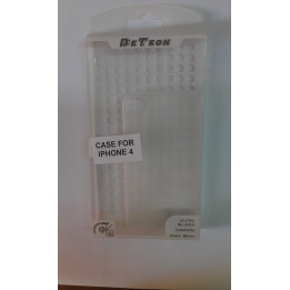 Back cover DeTech Ultra Slim for iPhone 4GS θήκη κινητού πίσω όψη για Iphone 4 White mat