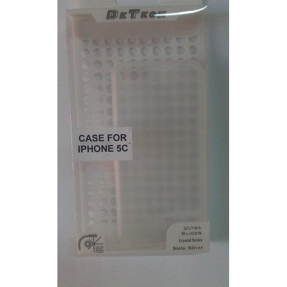 Back cover for Iphone 5C DeTech super slim 0.35mm half transparent θήκη για το Iphone 5C διάφανο ματ