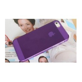 Back cover for Iphone 5C DeTech super slim 0.35mm half transparent θήκη κινητού μόβ για το Iphone 5C