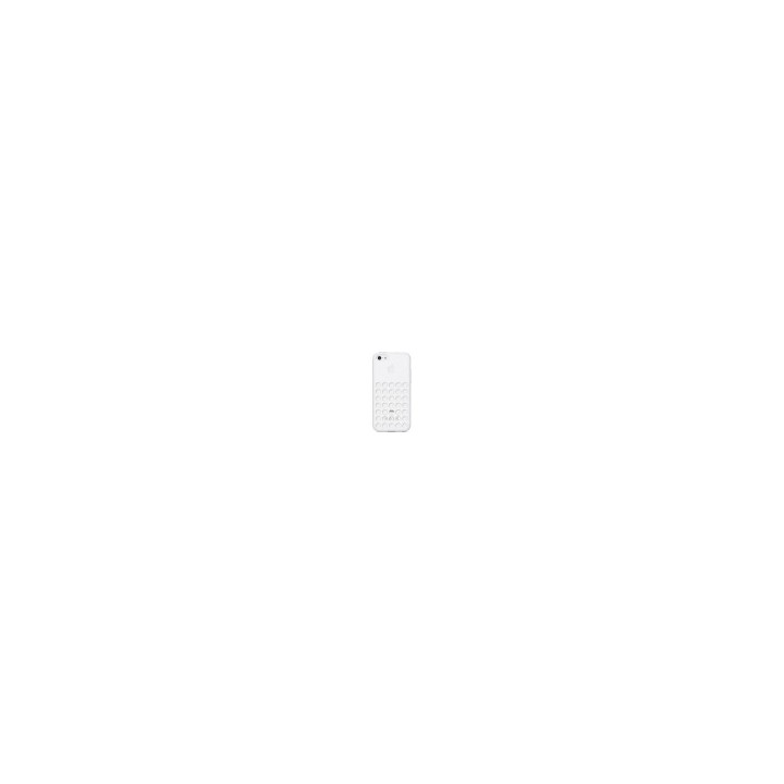 Back Silicone Iphone 5C DeTech with holes θήκη κινητού από σιλικόνη λευκή για το Iphone 5C