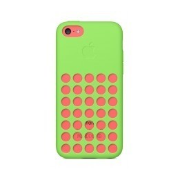 Back Silicone Iphone 5C DeTech with holes θήκη κινητού από σιλικόνη πράσινο χρώμα για το Iphone 5C