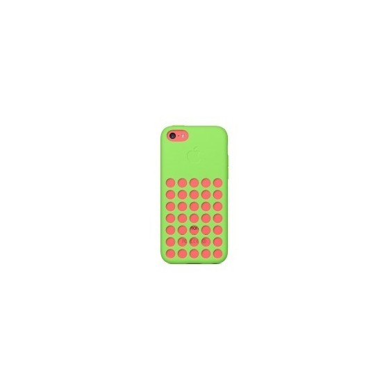 Back Silicone Iphone 5C DeTech with holes θήκη κινητού από σιλικόνη πράσινο χρώμα για το Iphone 5C