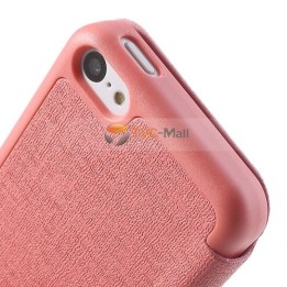Leather case notebook iPhone 5C JZZS θήκη κινητού μπροστά και πίσω χρώμα Ρόζ για το Iphone 5C