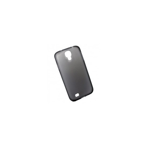 Back cover for SAMSUNG S4 i9500 DeTech super slim 0.35mm half transparent θήκη κινητού πίσω όψη για S4 i9500 Μαύρο διαφανές