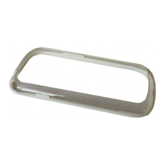 SIDE PROTECTOR ΓΙΑ SAMSUNG S III Mini i8910 θήκη κινητού πλαινή όψη για το siii mini σε χρώμα διάφανο-Λευκό