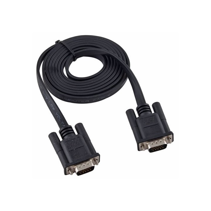 VGA Cable 3 +4 FLAT 3.0 m Καλώδιο πλακέ σύνδεσης pc Male/Male 3 μέτρα