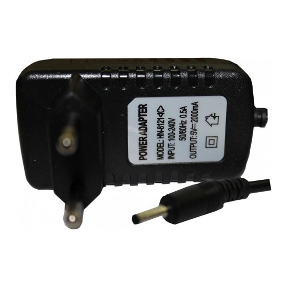 Φορτιστής για tablet και smartphones 5V 2.0A  Φορτίστε τη συσκευή σας με βύσμα 2.5 χιλιοστών.