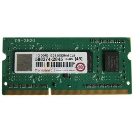 Transcend 1GB DDR3-1333 SoDimm Bulk Μεταχειρισμένο - Used
