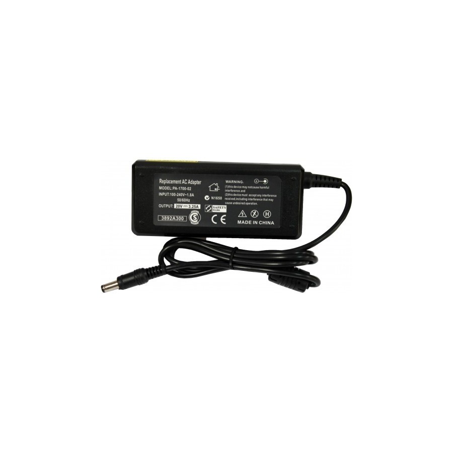 Adapter 20V 3.25A for LENOVO 5.5mm2.5 Τροφοδοτικό για Laptop  Lenovo