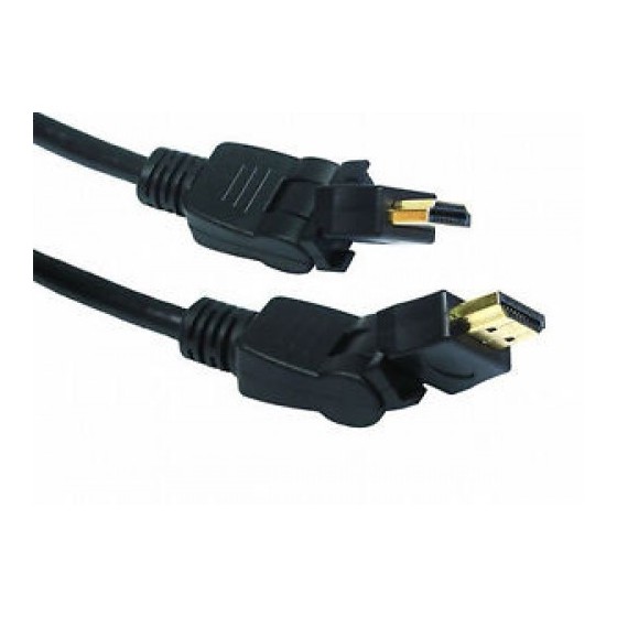 Cable HDMI M / HDMI M Adjustable1.5m Καλώδιο HDMI V1.3 με περιστρεφόμενες άκρες  