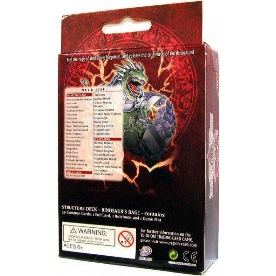Yu-Gi-Oh Dinosaurs Rage Structure Deck-Τράπουλα