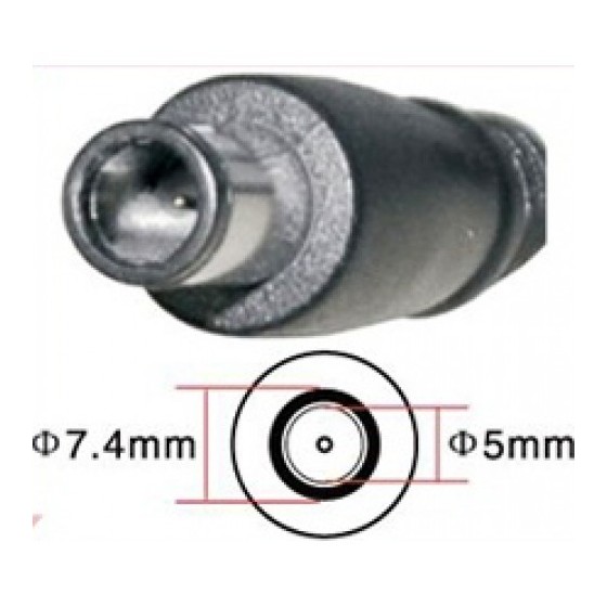 DeTech Τροφοδοτικό Ρεύματος για Dell 90W 19.5V 4.62A 7.4*5.0 - 221 - Φορτιστές Laptop Τροφοδοτικό Ρεύματος για Dell 90W 19.5V 4.