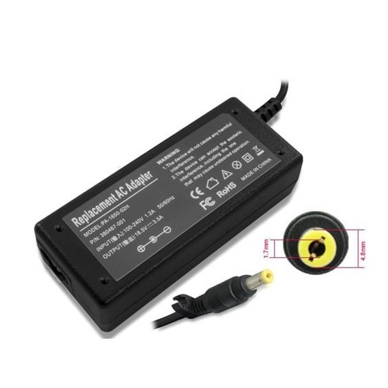 Τροφοδοτικό Adapter for notebook HP 65W 18.5V/3.5A ￠4.8*￠1.7