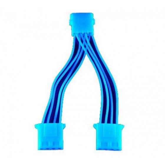 AKASA 4-POL Y-KABEL - UV BLUE καλώδιο προσαρμογέα  4-pin UV-ενεργό σε μπλε χρώμα